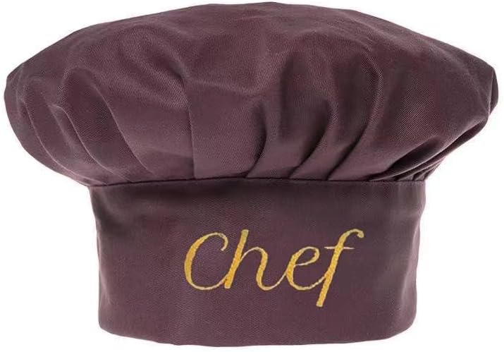 Ulteptus Chef Hat - Embroidered with Chef Lettering, Black & White, Male & Female - Image 1